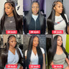 250 Density Straight 13x6 HD Black Lace Frontal Wigs 5x5 Glueless 30 40 Inch 13x4 Lace Front Human Hair Wig Bone Closure Wear Go