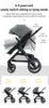 Luxury Baby Stroller 3 in1 Portable Travel Baby Carriage Fold Pram High Landscape Aluminum Frame Newborn Infant Stroller