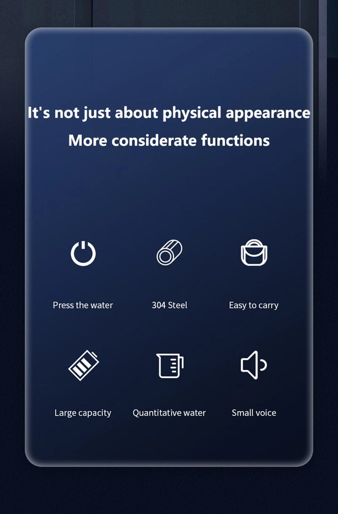 Xiaomi Electric Wireless Pumping Water Bottled Automatic Dispenser Bottle USB Rechargeable Electric Water Dispenser Bottle New