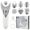 7in1 Electric Razor Bikini Line Trimmer Facial Massager Foot Callus Remover Body Hair Removal for Women Men Waterproof Epilator