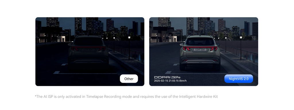 2025 New DDPAI Dash Cam Z50 Pro 4K Car DVR Night Vision 5GHz Wi-Fi GPS ADAS 24h Parking mode Support Front and Rear Camera