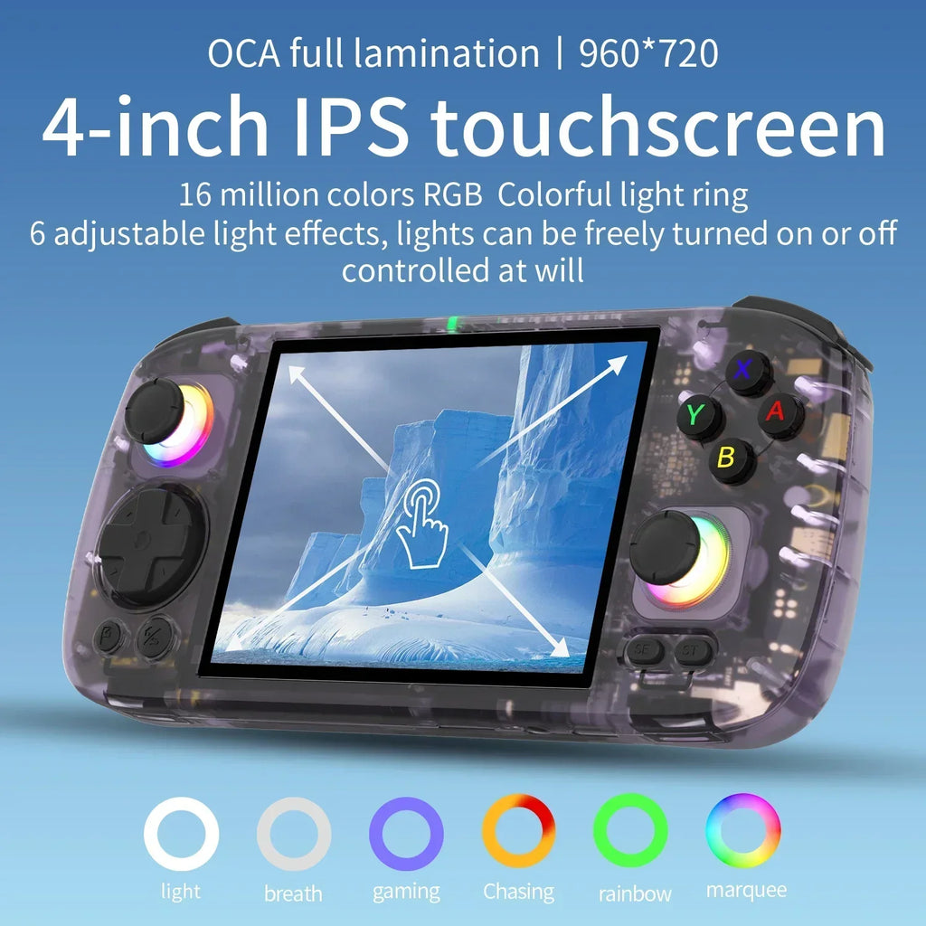 Anbernic RG406H Android Handheld Game Console - 4 Inch IPS Screen, 8GB+128GB, 5000mAh | Gaming for PS2/PSP HDMI Output & TV Mode