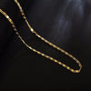 40-75cm 18k Gold 925 Sterling Silver Charm 2mm Flat Chain Necklaces For Women Men Luxury Fashion Party Wedding Jewelry