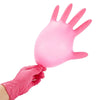 Pink Nitrile Disposable Gloves 20/50PCS Powder & Latex Free Gloves for Kitchen Cooking Household Beauty Petcare Hair Dye Gloves