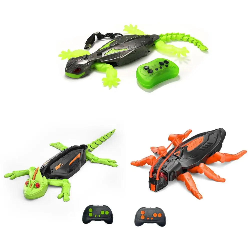 Remote Control Wall Climbing Gecko Robot  Climbing Toy For Kids, Rechargeable Remote Control Toys Birthday Novelty Gift