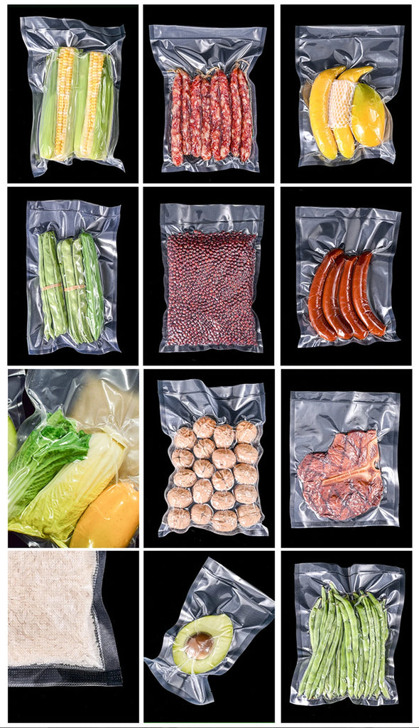 Food Vacuum Storage Packaging Bags for Vacuum Sealer Meat Fruit Vegetable Vacuum Packaging Bags 12/15/20/25/30cm 500cm/roll