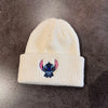 Stitch Knit Hat Cartoon Embroidered Benie Cap Cute Unisex Warm Stretchy Hats Christmas Gift for Adult Kids Outdoor Thermal Caps