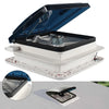 Caravan Roof Vent Fan for RV Light-transmitting Window Motorhome Air Ventilation Automatic Exhaust Fan with LED Light 12V
