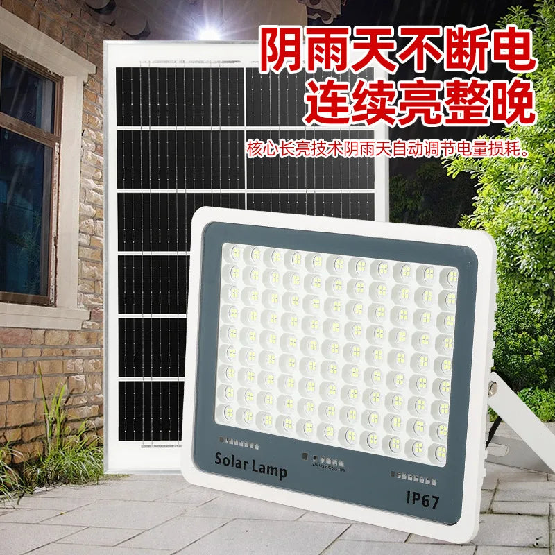 LED IP66 Dream Blue Solar Flood Light Outdoor Lights Super Bright High Power Waterproof Indoor and Outdoor Induction Home lamps