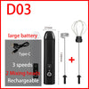 HOT  Electric Milk Frother + Egg Beater Wireless Type-C Charging 3 Speeds Mini Handheld Foam Maker Coffee Whisk Cooking Tools