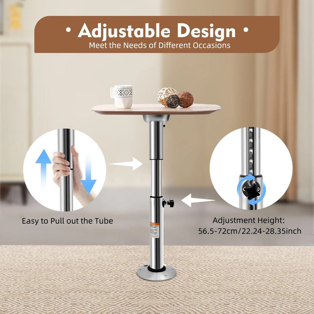Adjustable Table Leg Rv Table Base Stand Motorhome Aluminum Table Stand 56-72cm For Workrooms, Kitchens Or Cabs, Etc