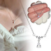 Trendy Water Drop Pendant Necklace Clavicle Chain Women Simple Tiny Rhinestone Jewelry Temperament Party Wedding Gift