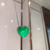 2023 Trend Heart Love Paraiba Tourmaline Cubic Zircon Crystal Pendant  Necklace Vintage Earring Wedding Jewelry Anniversary Gift