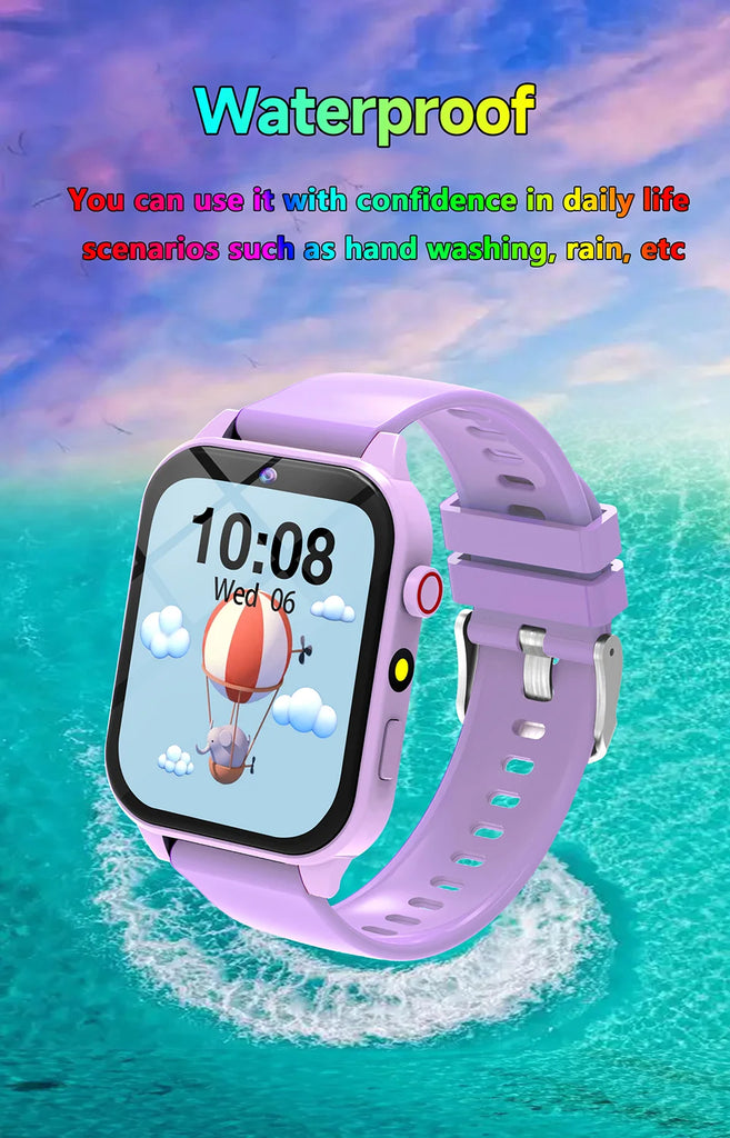 2025 New Smart Watch For Children HD Touch Screen Camera 18 Games Sleep Monitoring Alarm Clock Calculator Birthday Gift Boy Girl
