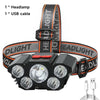 5 LED Headlamp Rechargeable with Built in Battery Strong Light Headlight Camping Adventure Fishing Head Light Flashlight