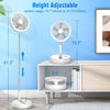 7200mAh Telescopic Foldable Fan Wireless USB Rechargeable Battery Low Noise Fan Height Adjustable Outdoor Portable Small Fans