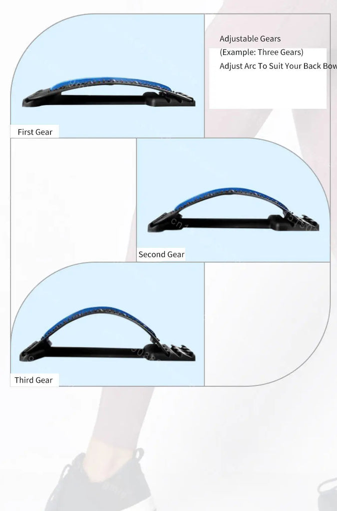 Back Stretcher Multi-Level Adjustable Massager Waist Neck Fitness Lumbar Cervical Spine Cervical Spine Support Massager Tools
