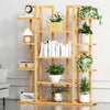 Multi-Tiered Bamboo Plant Stand Indoor Outdoor Flower Pot Holder Rack for Garden Balcony Living Room