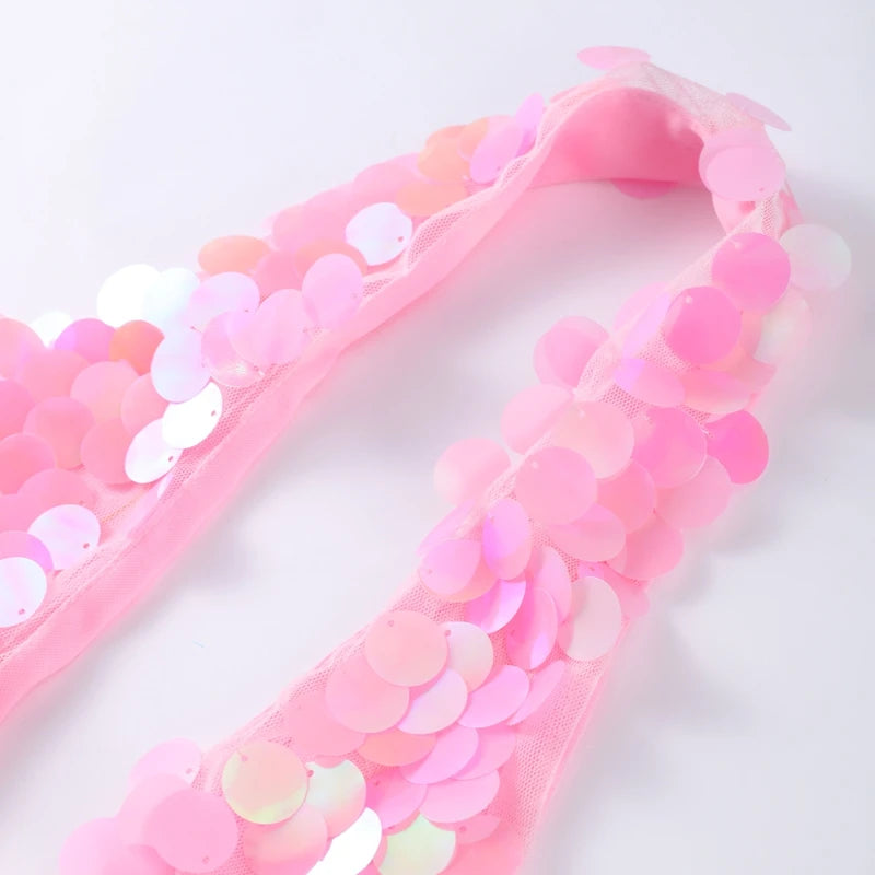 Sexy Sequined Halter Skirt Set Women Sleeveless Lace Up Tops Hip Package A-line Skirts 2025 Summer Lady Chic Party Beach Outfits