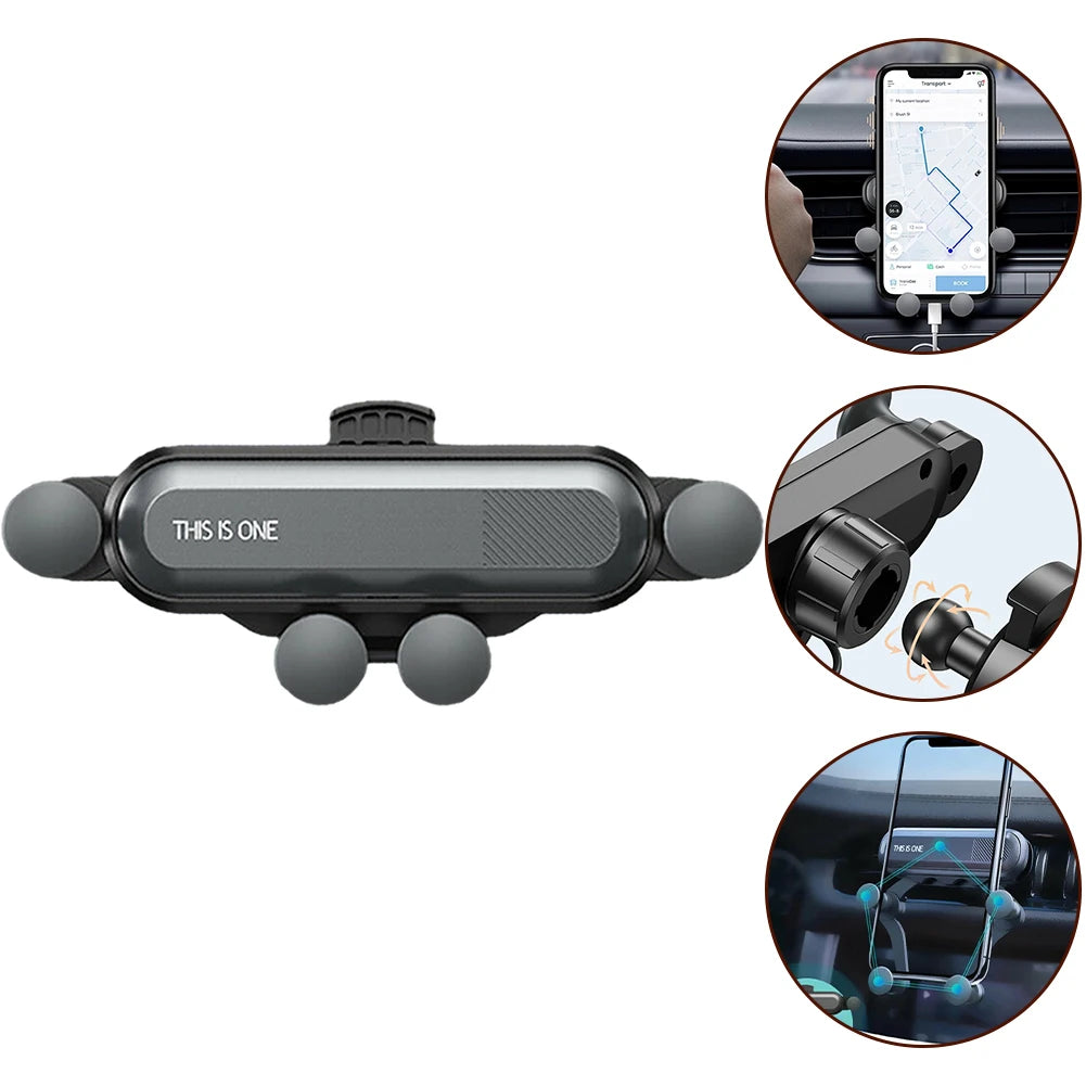 Maximum Safety Car Mobile Phone Holder  5 Point Support Design  Stable and Anti Slip  Fits 4 7 6 5 inch Smartphones