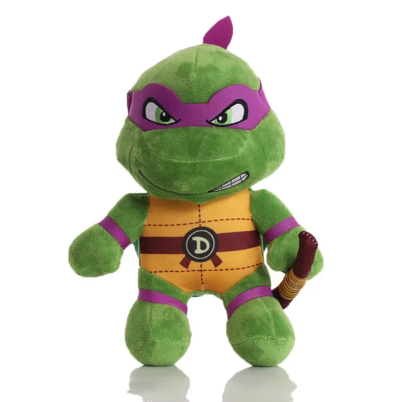25cm Ninja Turtles Plush Dolls Anime Game TMNT Leo Raph Mike Don Stuffed Animals Decoration Ornament Toys for Kids Birthday Gift