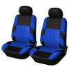 Universal Fit Front Pair Car Seat Covers - Breathable Polyester Split Automotive Seat Cushion Protectors with Sponge Filler - Hand Washable, All-Season, Durable and Easy to Install