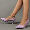 Women's Solid Color Stiletto Heels, Elegant Pointed Toe Work Pumps, Lightweight Dress Pumps