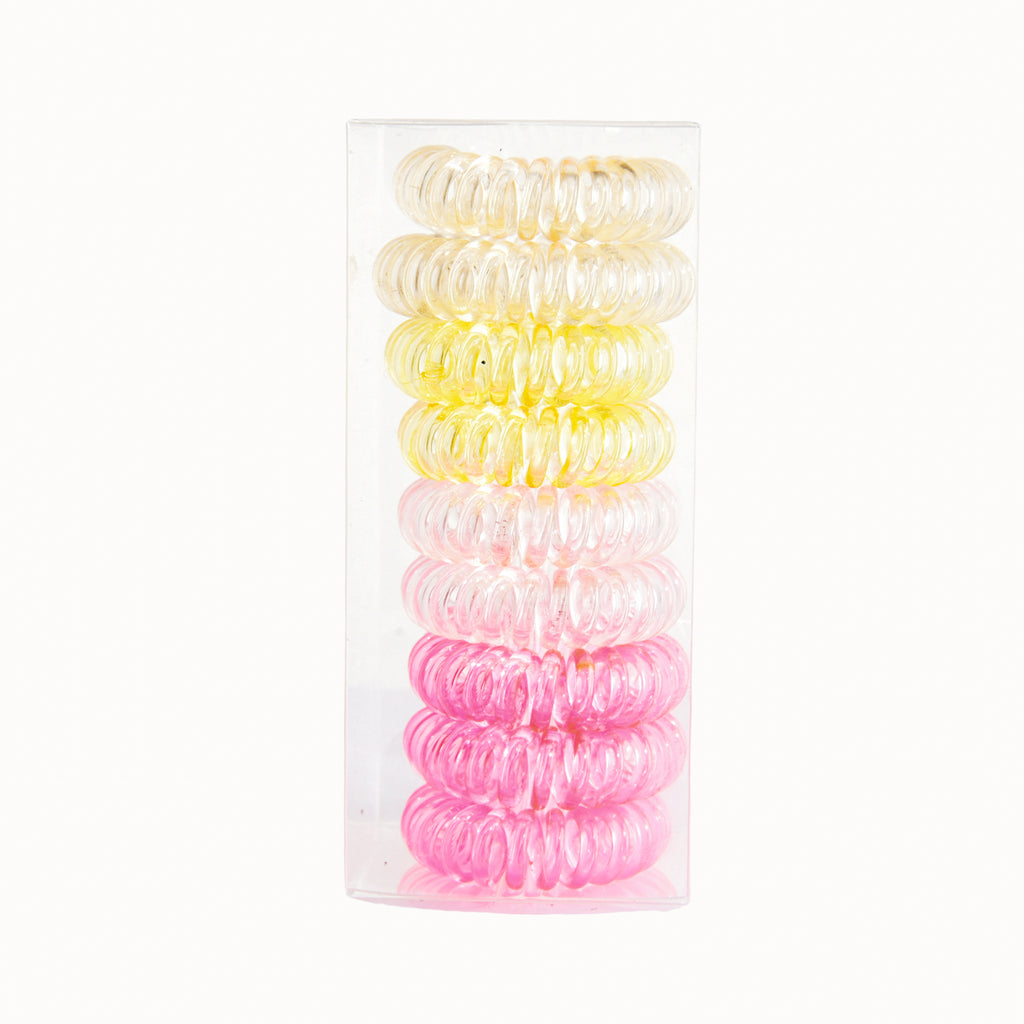 9 Pcs Spiral Hair Ties No Crease, Coil Hair Ties, Phone Cord Hair Ties, Women Ponytail Holder Elastics