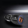 Compact Safe 12/24V Universal QC 3.0 Fast Charge Automotive Charger for Automobile Car Charger Car Charger Adapter