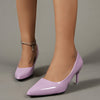 Women's Solid Color Stiletto Heels, Elegant Pointed Toe Work Pumps, Lightweight Dress Pumps