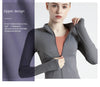 S-3XL Women's Tracksuit Jacket Slim Fit Long Sleeved Fitness Coat Yoga Tops With Thumb Holes Gym Jacket Workout Sweatshirts2025