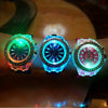 Trendy LED Glowing Watches Rhinestone Stubbed Silicone Watches Gift For Birthday Christmas Gift Accessories