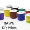 1 Set 65.6 Feet Ultra Flexible 18 AWG 18 Gauge Silicone Wire Spool with 150 Strands of Tinned Copper Wire, High Temp 200°C 300V Stranded Electrical Wire for Electric DIY, Automotive, Home, and Power Wiring Kits