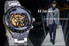 Winner Mechanical Sport Design Bezel Men's Watches, Skeleton Wristwatch, Men's Accessories