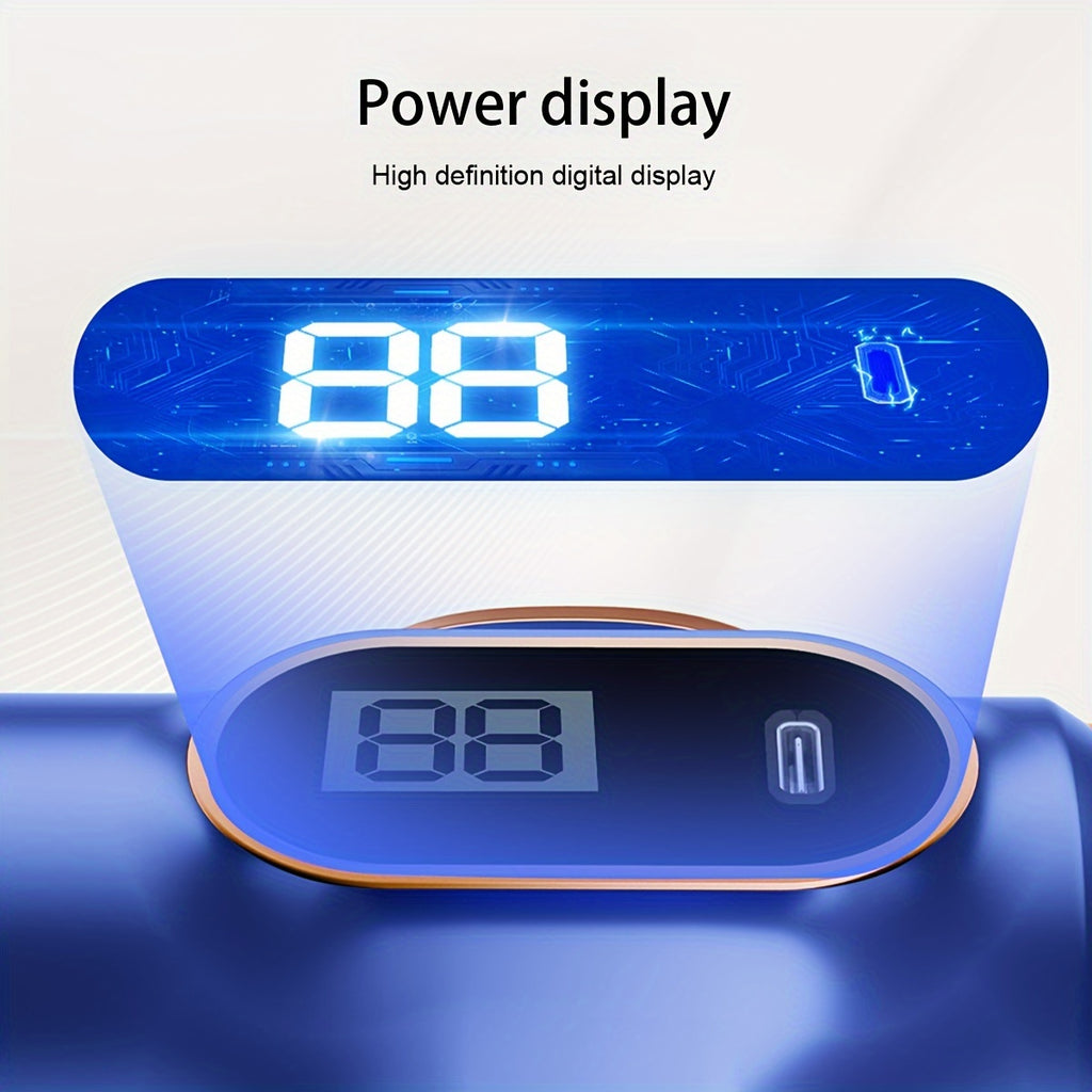 4000mAh High-Power Portable Vacuum Cleaner - Strong 45W Suction, 3.5Pa Pressure, USB Rechargeable, Lightweight, Cordless, Multi-Surface Cleaning for Household, Automotive, Office - Ideal for Quick Cleanups and Pet Owners