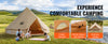 SucceBuy Canvas Bell Tent 4 Seasons 4 m/13.12 ft Yurt Tent Canvas Tent for Camping with Stove Jack Breathable Tent Holds 6People