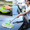 47.5" Long Handle Car Wash Brush Mop Kit for Washing, Detailing, and Cleaning Automotive, Truck, SUV, RV, Trailer with Soft Sponge Duster Mitt