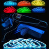 196.85inch Car Environment El Wire LED USB Flexible Neon Interior Lights Assembly RGB Light for Automotive Decoration Lighting Accessories for car party DIY Living Room and Bedroom Atmosphere Decoration, Bedroom Lights, Best