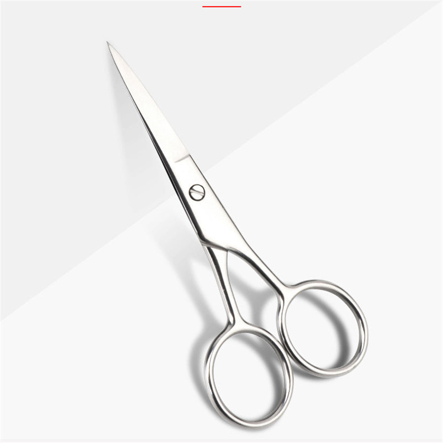 1Pcs Beard Clipper Stainless Steel Eyebrow Nose Hair Scissors Tool Grooming Christmas Gift