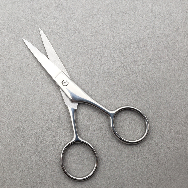 1Pcs Beard Clipper Stainless Steel Eyebrow Nose Hair Scissors Tool Grooming Christmas Gift