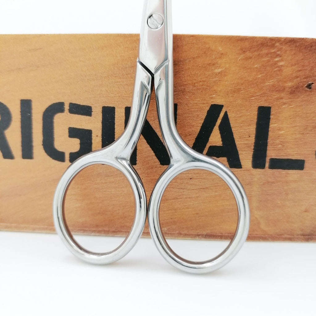 1Pcs Beard Clipper Stainless Steel Eyebrow Nose Hair Scissors Tool Grooming Christmas Gift