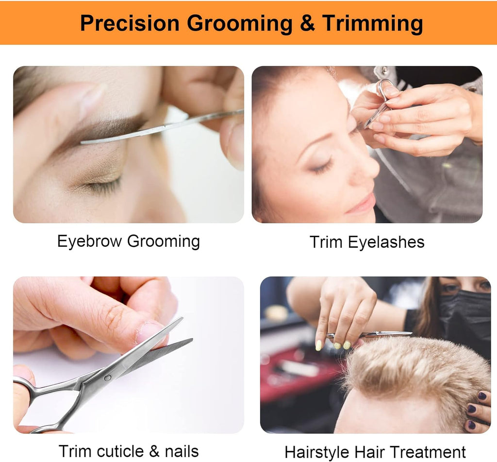 1Pcs Beard Clipper Stainless Steel Eyebrow Nose Hair Scissors Tool Grooming Christmas Gift