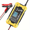 Car Battery Charger, 12V 6A Smart Battery Trickle Charger Auto 12V 24V Battery Maintainer for Car Truck Motorcycle Lawn Mower Marine Lead Acid Battery, Vehicle Battery Maintenance, Automotive Battery Care, Compact Charger, Po