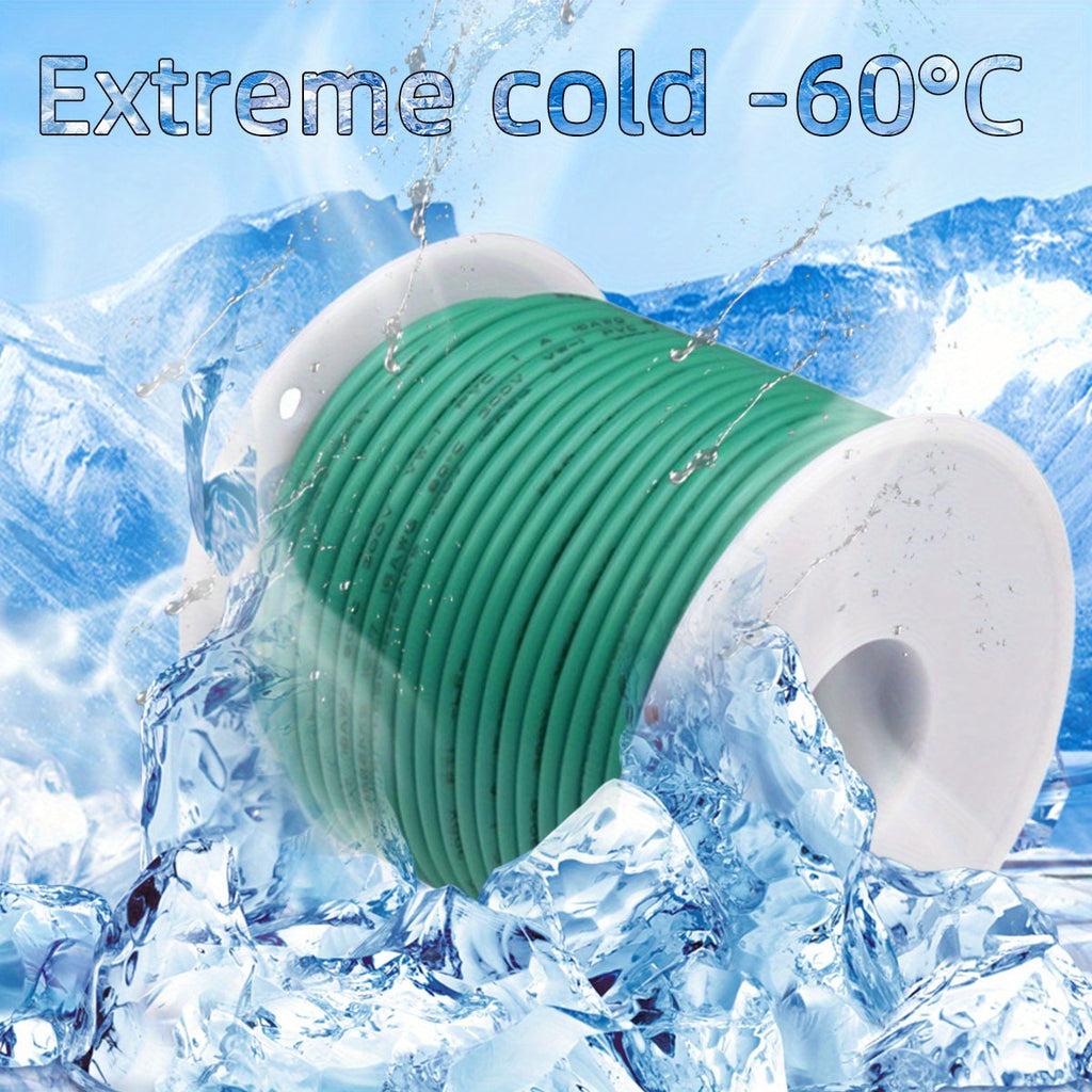 1 Set 65.6 Feet Ultra Flexible 18 AWG 18 Gauge Silicone Wire Spool with 150 Strands of Tinned Copper Wire, High Temp 200°C 300V Stranded Electrical Wire for Electric DIY, Automotive, Home, and Power Wiring Kits