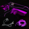 196.85inch Car Environment El Wire LED USB Flexible Neon Interior Lights Assembly RGB Light for Automotive Decoration Lighting Accessories for car party DIY Living Room and Bedroom Atmosphere Decoration, Bedroom Lights, Best