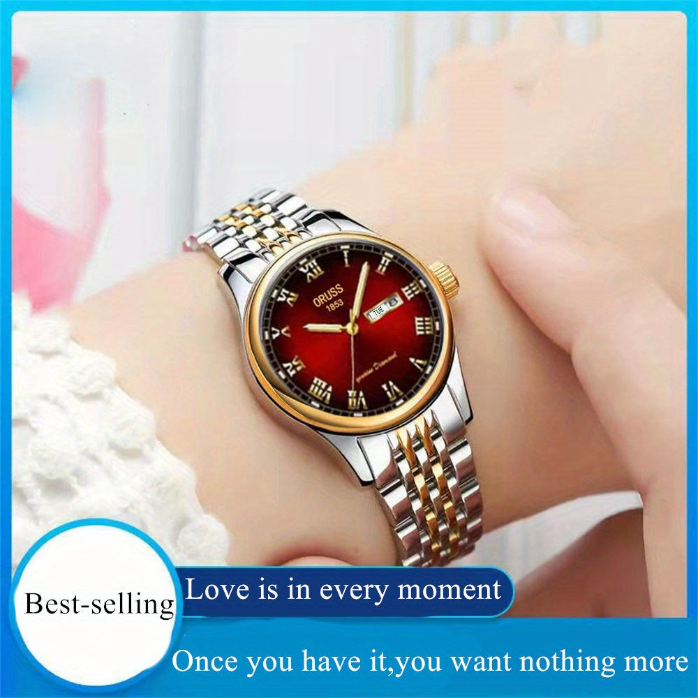 Classic Personality Retro Women's Watches Durable Double Calendar High-end Fashion And Gentle Generous Woman Watch