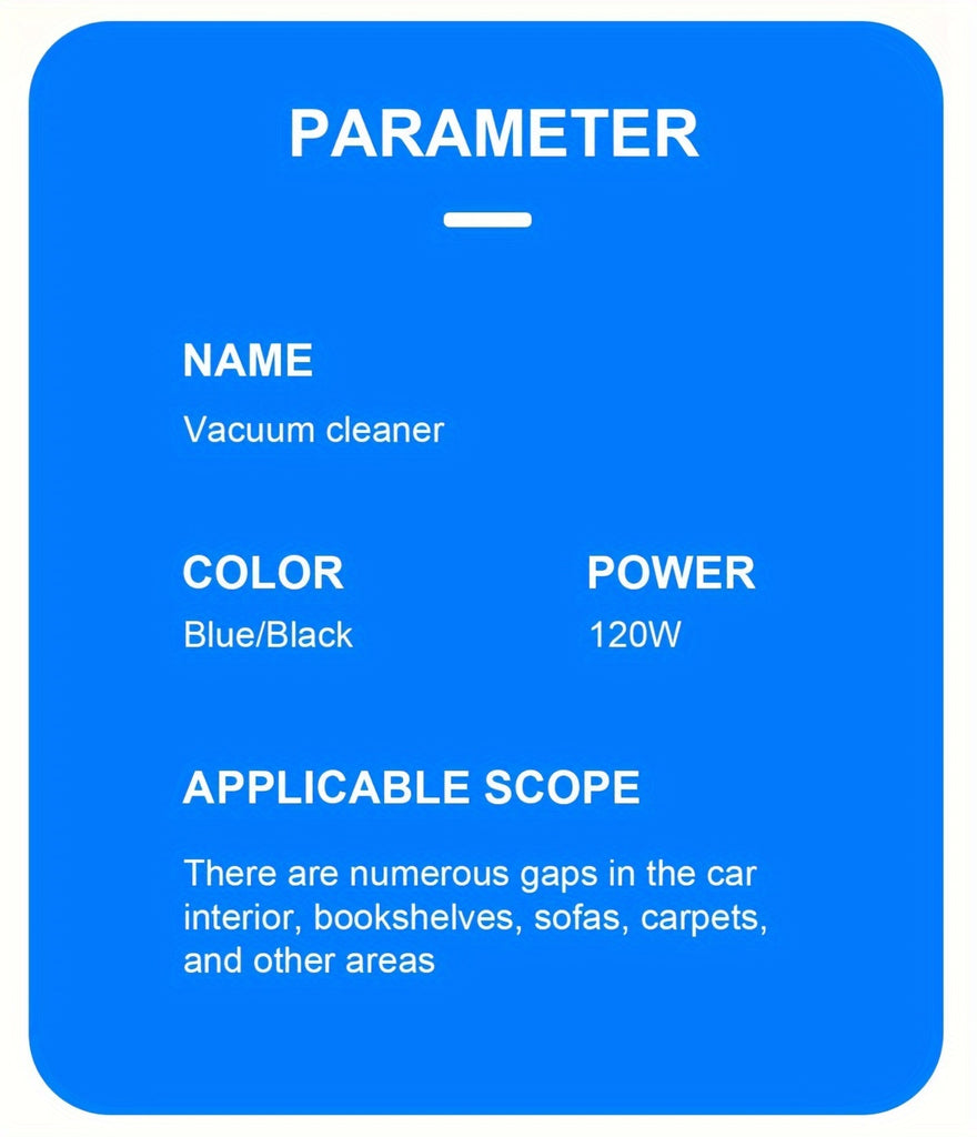 4000mAh High-Power Portable Vacuum Cleaner - Strong 45W Suction, 3.5Pa Pressure, USB Rechargeable, Lightweight, Cordless, Multi-Surface Cleaning for Household, Automotive, Office - Ideal for Quick Cleanups and Pet Owners