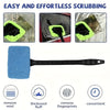Car Window Cleaning Brush Kit for Windshield Cleaning Tools, Interior Car Wiper with Long Handle, Automotive Accessories.
