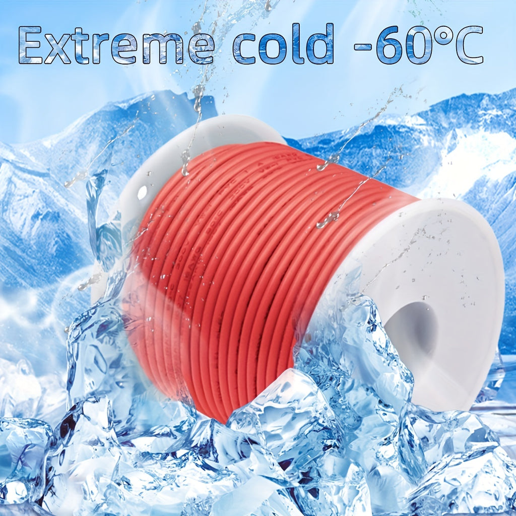 1 Set 65.6 Feet Ultra Flexible 18 AWG 18 Gauge Silicone Wire Spool with 150 Strands of Tinned Copper Wire, High Temp 200°C 300V Stranded Electrical Wire for Electric DIY, Automotive, Home, and Power Wiring Kits