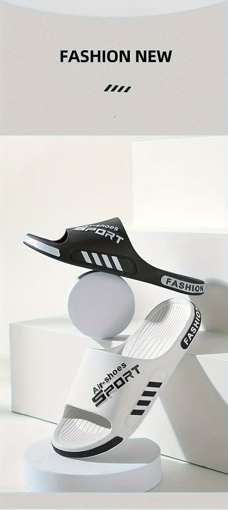 Men'S Casual Summer PVC Slippers - Non-Slip, Wear-Resistant Sole, Comfortable Slip-On Sandals for Outdoor & Indoor Use, Outdoor Footwear | Casual Slipon Shoes | PVC Upper Sandalssuitable for Men & Women